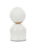 Beliani Tischleuchten KIWI in Weiß - (W) 10 x (H) 21 x (L) 10 cm