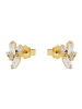 Amor Ohrstecker Silber 925, vergoldet in Gold