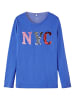 name it Langarm Pailletten Jersey Oberteil NKFOSILIA in Blau-2