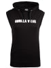 Gorilla Wear Ärmelloser Hoodie - Virginia - Schwarz