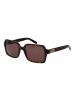 GCDS Unisex Sonnenbrille Quadratisch Braun