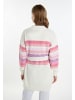 IZIA Damen Cardigan in Weiss Mehrfarbig
