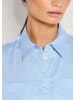MADELEINE Modische Bluse mit verdeckter Knopfleiste in bleu