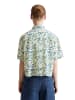 Marc O'Polo DENIM Print-Kurzarm-Bluse relaxed in Medium Blue