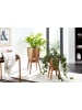 KADIMA DESIGN Blumentopf 2er Set Metall / Massivholz Pflanzkübel mit Füßen