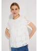 More & More elegante Kurzambluse, Blumendessin in off white