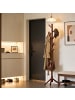 relaxdays Garderobenständer in Dunkelbraun - (B)50 x (H)175 x (T)50 cm