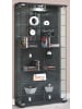 VCM  Holz Glas Stand Vitrine Sammelvitrine Stelas L in Anthrazit