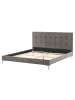 Beliani Doppelbett AMBERT in Grau - (W) 168 x (H) 102 x (L) 212 cm