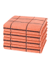 Ross 4 X Handtuch im Set Sensual Skin Karo in Peach Pink