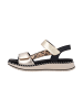 remonte Ledersandalen mit Keilabsatz und Boa-Verschluss Grau