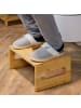 relaxdays Toilettenhocker in Natur - (B)43,5 x (H)18,5 x (T)28 cm