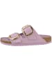Birkenstock Sandale Arizona Big Buckle Naturleder Lack schmal in lila