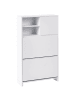 Beliani Schuhschrank COBAR in Weiß - (W) 70 x (H) 118 x (L) 24 cm