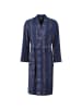 Cawö Cawö Bademäntel Herren Kimono Struktur 2508 blau - 13 in blau - 13