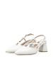 Bianco Slingbacks in OffWhitePatent