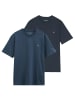 Marc O'Polo T-Shirt 2er Pack in Blaugrau/Blau