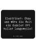 Mr. & Mrs. Panda Mouse Pad Spruch Elektriker Helden mit Spruch in Schwarz