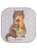 Mr. & Mrs. Panda Coaster Otter Blumenstrauß ohne Spruch in Grau Pastell