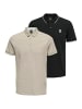 ONLY & SONS Poloshirt Onsefletcher in Schwarz / beige
