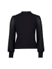 Zero  Strickpullover mit transparenten Ärmeln in Black Beauty