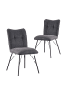 B&D Home 2er-Set: Esszimmerstuhl NELE in Anthrazit - (B)49 x (H)85 x (T)61,5 cm