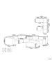Beliani 7-tlg Lounge Set AREZZO in Grau/Schwarz rechtsseitig