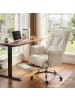 HOMCOM Bürostuhl in Cremeweiß 80L x 80B x 114H cm