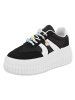 Ital-Design Freizeitschuh in Schwarz und Weiß