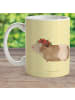 Mr. & Mrs. Panda Campingbecher Meerschweinchen Weisheit ohne Spruch in Gelb Pastell