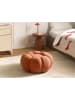 Beliani Pouf BEAUFORT in Hellbraun - (W) 60 x (H) 27 x (L) 60 cm