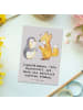 Mr. & Mrs. Panda Postkarte Logopädin Superkraft mit Spruch in Grau Pastell