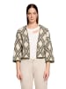 CARTOON Strick-Cardigan mit Jacquard in Khaki/Beige