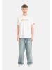 Alpha Industries T-Shirt 'Alpha Label' in weiß