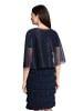 Vera Mont Cape im Glitzer-Look in Blue/Black