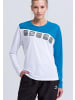 erima 5-C Longsleeve in weiss/oriental blue/colonial blue