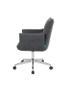 DUBI Möbel 2er-Set: Bürostuhl Mika-Cleo in Anthrazit - (B)60 x (H)86 x  (T)63 cm
