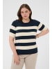 KAFFE curve Strickpullover KClizzy Regular fit in Navy/Turtledove Bold Stripe