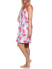 NORMANN Ärmelloses Spaghetti Träger Nachthemd floralem print - 85785 in rot