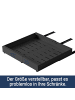 Home Nature Wohnkonzept 2er-Pack Teleskopschublade ausziehbar in Schwarz 32-52x53x6 cm