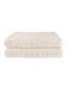 Schiesser Frottier-2er-Set: Duschtücher Neapel in Creme