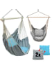 AMANKA Hängestuhl Bali + 2 Kissen in grau