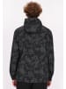 MO Herren Anorak in Dunkelgrau Schwarz Camouflage