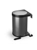 relaxdays Einbaumülleimer in Silber/ Schwarz - 12 L
