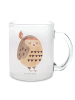 Mr. & Mrs. Panda Tasse Eule Federschmuck ohne Spruch in Transparent