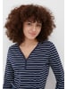 Finn Flare Langarmshirt Streifen in dark blue
