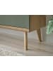 Furn.Design TV-Lowboard Salbei grün, Eiche skandinavisch 160 cm, Fernsehtisch mit Stauraum