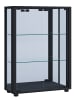 VCM  Glas Stand Vitrine Sammelvitrine Sintalo Spiegel in Schwarz