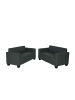 MCW 2er-Set 2er Sofa Moncalieri, Dunkelgrau