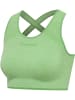 Hummel Hummel Top Hmlmt Training Damen Atmungsaktiv Feuchtigkeitsabsorbierenden Nahtlosen in SUMMER GREEN MELANGE